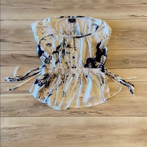 Anthropology Deletta Floral Top Size Small